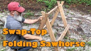 Build a Swap Top Foldable Sawhorse [upl. by Nodarse]