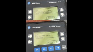 Allen Bradley Micrologix 1200 PLC Serial Comm with Panelview Plus 600 HMI DH485 Setup 616 612 [upl. by Doran]