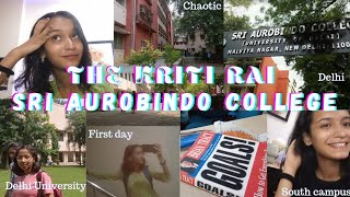 college day in my Life  Sri Aurobindo college Delhi University vlog [upl. by Odrick]