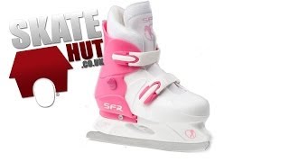 SFR Hardboot Adjustable Ice Skates  Unboxing  Skatehut [upl. by Qerat]