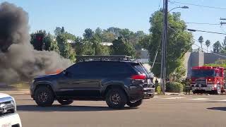 Tesla Fire At Navajo Rd and Bisby Lake [upl. by Kaenel]