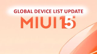 MIUI 15 GLOBAL Device List Update 🔥 Xiaomi Redmi Poco [upl. by Tremaine45]