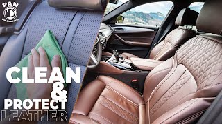 HOW TO CLEAN AND PROTECT LEATHER SEATS [upl. by Aidile]