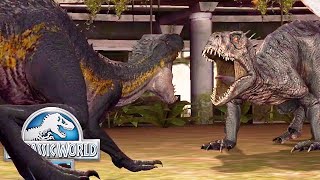 INDORAPTOR vs SCORPIOS REX E750 JURASSIC WORLD [upl. by Ylatan690]