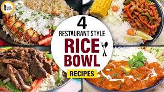 4 Restaurant Rice Bowl Recipes by Food Fusion [upl. by Intyre]