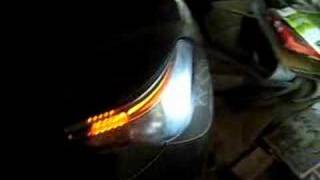 E60 LED Front Turn signal Hazard [upl. by Ecneralc424]