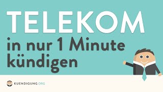 Telekom kündigen  in genau 1 Minute erledigt [upl. by Jer352]