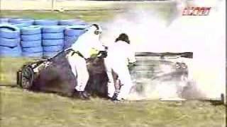 2007 12 Hours of Sebring  Ferrari fire [upl. by Hbaruas]