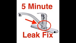 Kitchen Faucet Leaks at the Base Easy 5 min Fix [upl. by Tiossem]