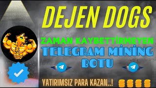 DEJEN DOGS  Zaman Kaybettirmeyen Mining Botu  dejen dejendogs airdrop telegrammining airdrop [upl. by Okimat]