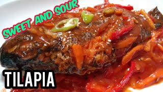 SWEET AND SOUR TILAPIA TILAPIA RECIPE PANLASANG PINOY [upl. by Newel]