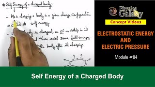 Class 12 Physics  Electrostatic Field Energy  4 Self Energy of a Charged Body  For JEE amp NEET [upl. by Nirej]