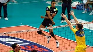 Legend of Volleyball Leonel Marshall  Monster Jump  SPIKE 383 cm [upl. by Narrat]