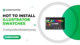 How To Install Swatch Files Into Illustrator [upl. by Williams477]