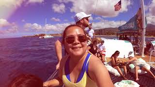 Catamaran sailing and snorkeling in Maui [upl. by Sverre]