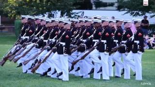 Watch The Amazing Marine Corps Silent Drill Platoon Perform at the Sunset Parade [upl. by Heppman664]