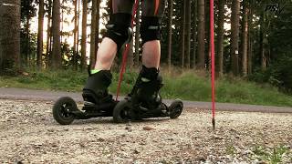 Powerslide Nordic  XC Skeleton offroad inline skates [upl. by Ahsiekahs]