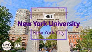 4k60 New York City New York University NYU Campus Tour 2020 [upl. by Eimaraj]