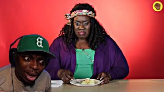 TRAY REACT TO AUNTIES TRY OTHER AUNTIES POTATO SALAD [upl. by Orpha]