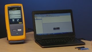 DSX 5000 CableAnalyzer™ Copper Cable Certifiers  Creating a Report By Fluke Networks [upl. by Bohi]