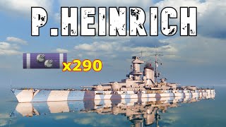 World of WarShips Prinz Heinrich  5 Kills 234K Damage [upl. by Dunaville351]