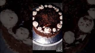 Bakery Style Eggless Chocolate Frosting Cake Recipe🥰 shorts youtubeshorts frostingcake [upl. by Carleen26]