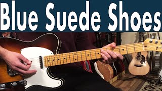 Elvis Presley Blue Suede Shoes Guitar Lesson  Tutorial [upl. by Iorgo141]