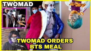 TWOMAD ORDERS THE BTS MEAL  Reacting to TwoMad  Jimin from BTS meets amp greets at mcdonalds [upl. by Aramoj280]