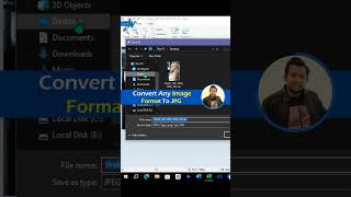 How to Convert a Photo into JPG Format  How to Convert Photo into JPG Format in Laptop shorts [upl. by Sydel]