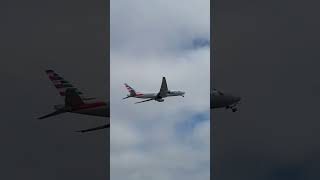 American Airlines 777200 overhead takeoff  EIDW shorts dublinairport planespotting [upl. by Nylesaj891]