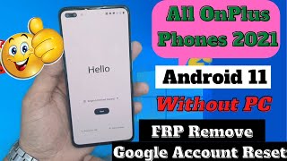 OnePlus Nord Ac2003 Frp Bypass Android 11 All OnePlus Google acount Lock Remove [upl. by Nage]