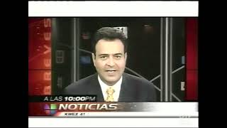 Noticias 41 Univision San Antonio Commercial February 2002 Part 1 [upl. by Amron805]