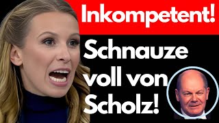 SIE TOBT SCHOLZ braucht POLITISCHE NACHHILFE aus dem Ausland💥 [upl. by Sidman56]