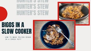 How I make Polish Hunters Stew Bigos in a slowcooker Bigos w wolnowarze [upl. by Ednargel]