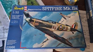 Building Revells 132 Supermarine Spitfire MkIIa full build [upl. by Anovahs998]