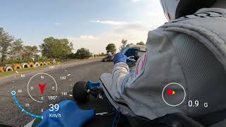 On Board Kart 125Kz Gp14 TM Kz10  Pista Club des Miles [upl. by Niggem]