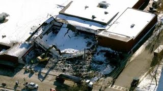 Browerville High School gym roof collapses [upl. by Zeuqcaj732]