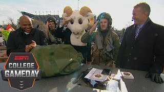 Lee Corso Head Gear Pick Army vs Navy and more with Charles Barkley  College GameDay [upl. by Hallutama146]