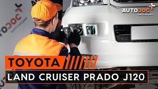 Cambio fendinebbia TOYOTA LAND CRUISER PRADO J120 TUTORIAL  AUTODOC [upl. by Ailema596]