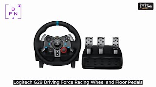 Logitech G29 Driving Force Racing Wheel and Floor Pedals Real Force Feedback Stainless Steel Paddl [upl. by Dorion]