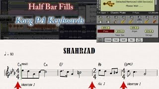 Korg Arranger KeyboardsCreating Half Bar Fills in an External Sequencer [upl. by Aehs882]