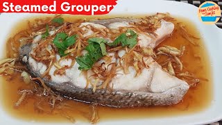 Easy Steamed Grouper Fish with Soy Sauce and Fried Ginger [upl. by Liakim]