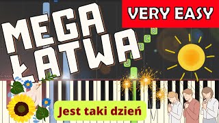 🎹 Jest taki dzień Czerwone Gitary  Piano Tutorial MEGA ŁATWA wersja 🎵 NUTY W OPISIE 🎼 [upl. by Anovahs447]