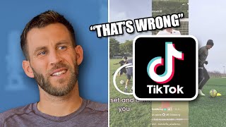 Pro Footballer Reacts to Football Training TikToks [upl. by Mills702]