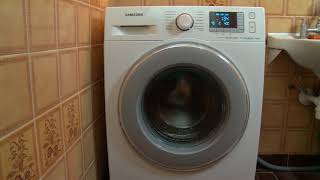 Samsung washing machine eco drum clean program  wash wasching machine demo [upl. by Jehanna]