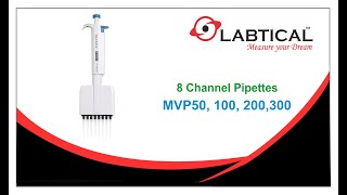 MVP50 MVP100 MVP200 MVP300  8 Channel Pipettes [upl. by Lrig]