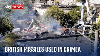 Ukraine War First time British cruise missiles used in Crimea [upl. by Liarret]