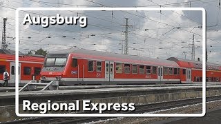 BR111 met dubbeldekker vertrekt van Augsburg [upl. by Surtimed]