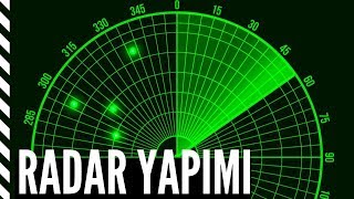 Arduino İle Radar Nasıl Yapılır HCSR04  Servo Motor Kullanarak [upl. by Denis805]