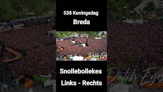 538 Koningsdag Breda Snollebollekes Links  Rechts [upl. by Reeher]